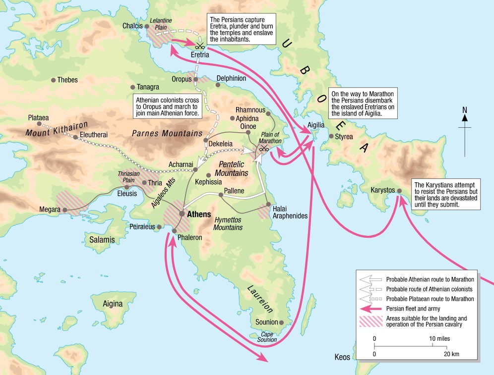 Map of the Marathon campaign