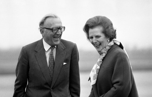 Margaret Thatcher and Lord Carrington, before meeting German Chancellor Helmut Schmidt at RAF Benson Picture PA.jpg	