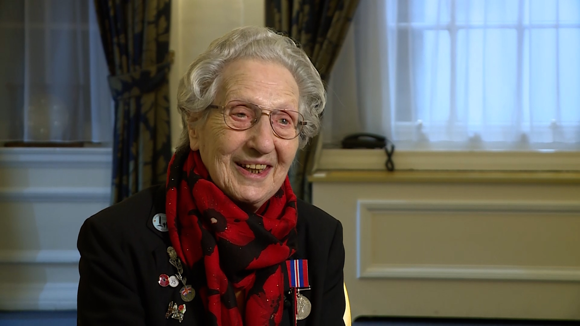 Marie Scott Women's Royal Naval Service switchboard operator screengrab CREDIT BFBS