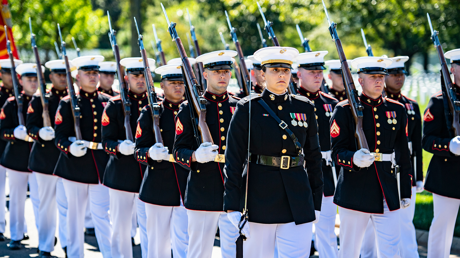 Marine Corps 1st Lt Kelsey Hastings Silent Drill Commander 240921 CREDIT US DEPT OF DEFENSE