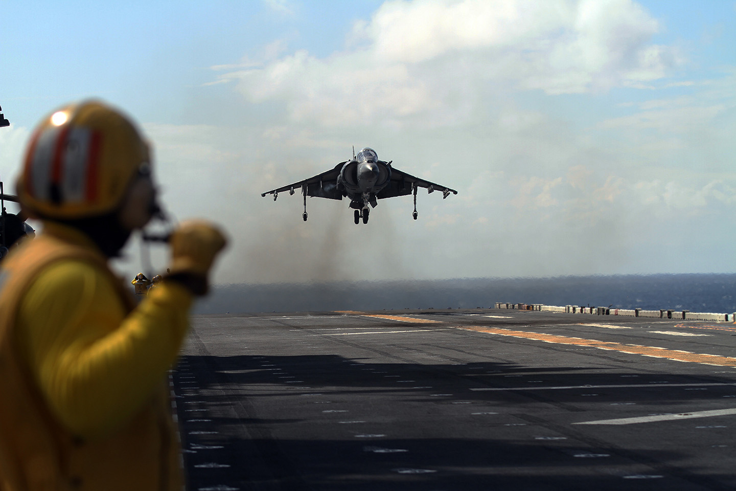 Harrier Jump Jet Crashes Into Ocean