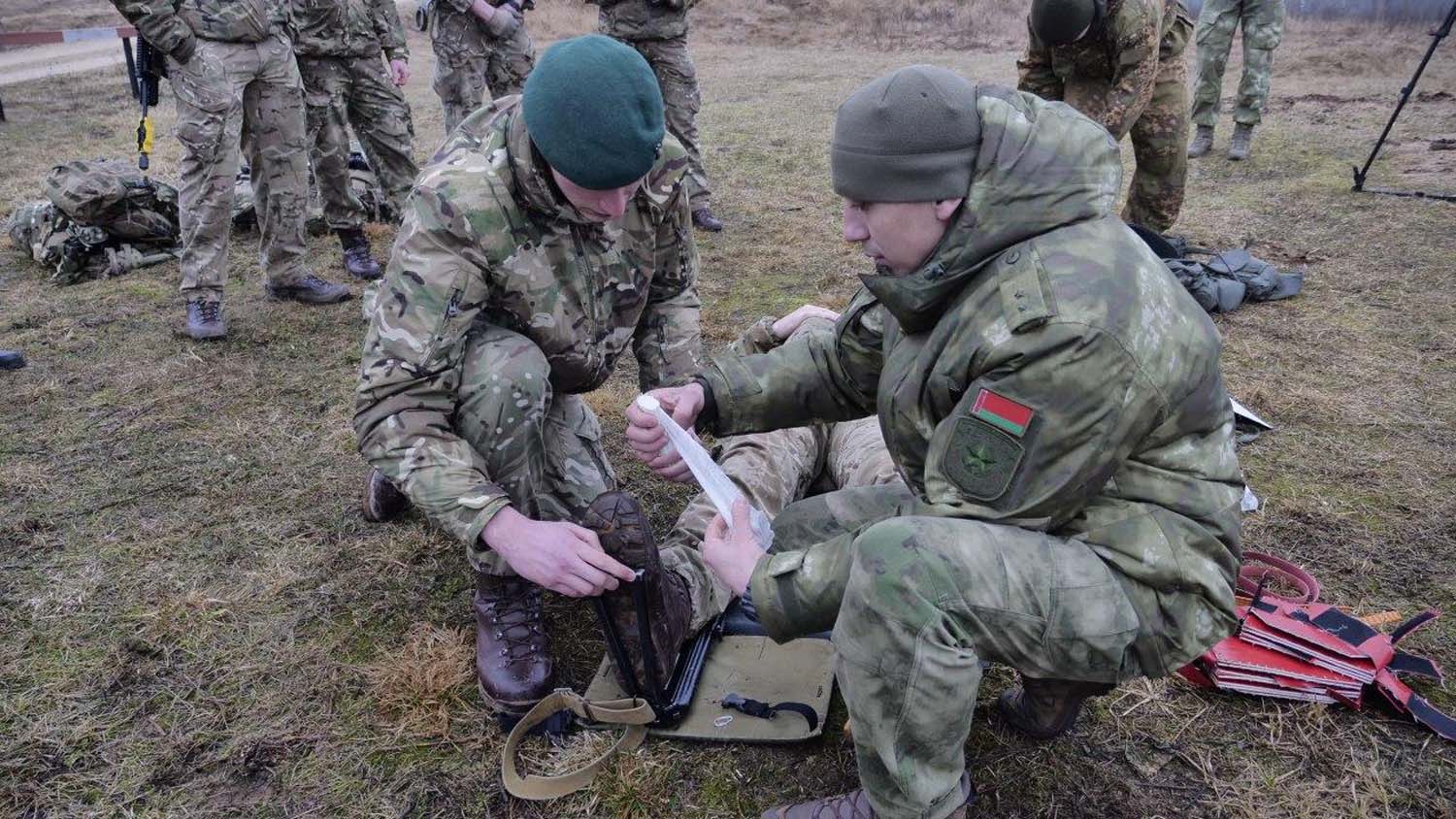 Exercise Winter Partisan is part of a bilateral programme between the UK and Belarus (Picture: Royal Navy).