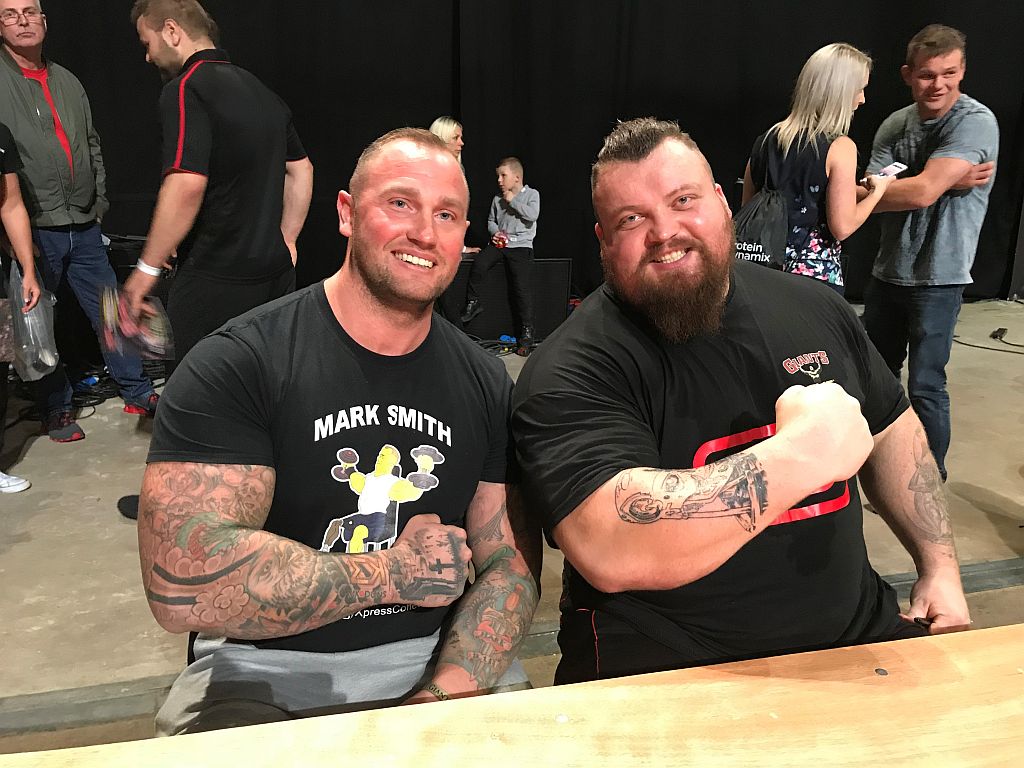 Mark and legendary strongman Eddie Hall