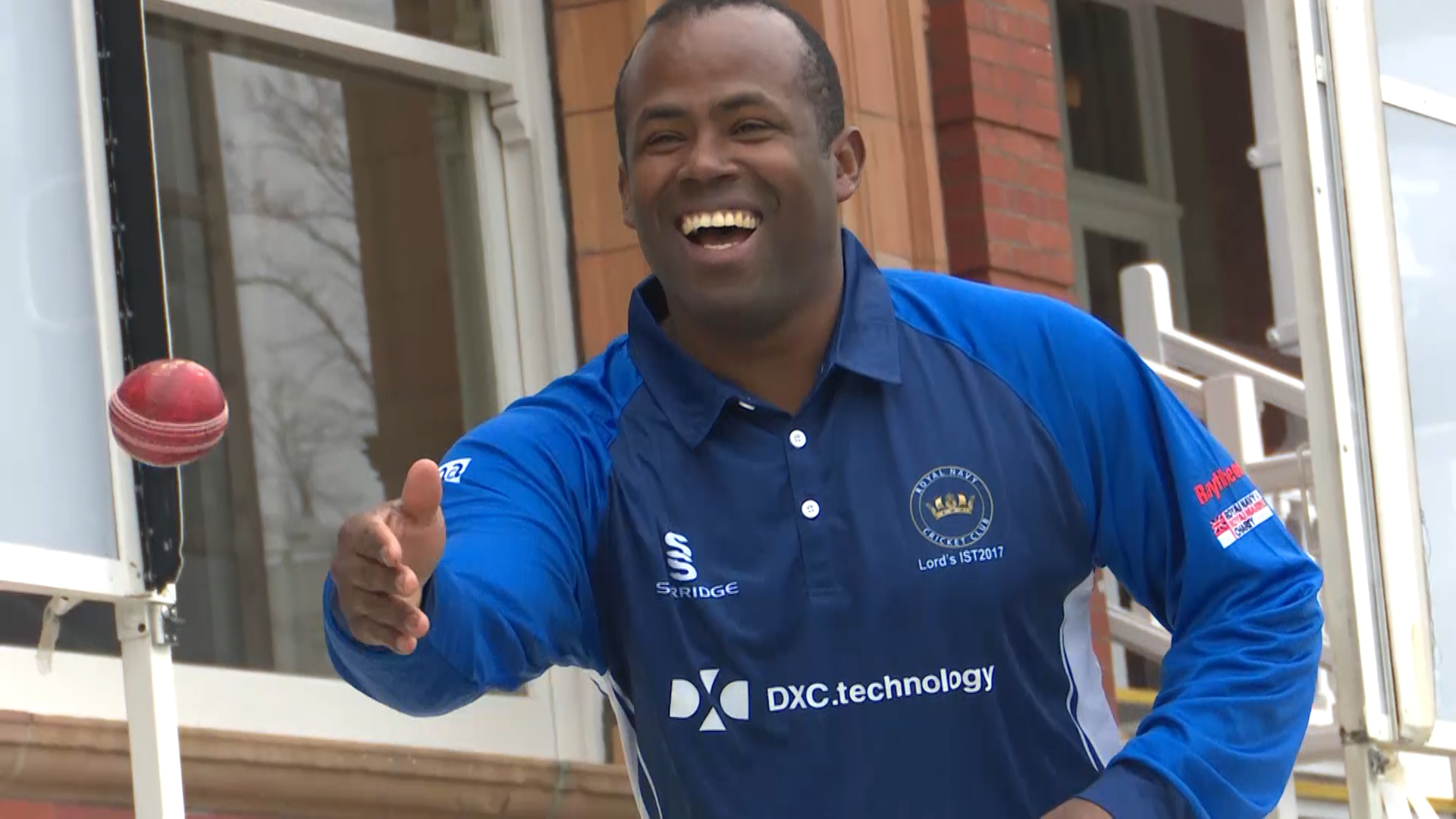 Vice-captain of Royal Navy cricket team Royal Marines Corporal Alvin Pollard
