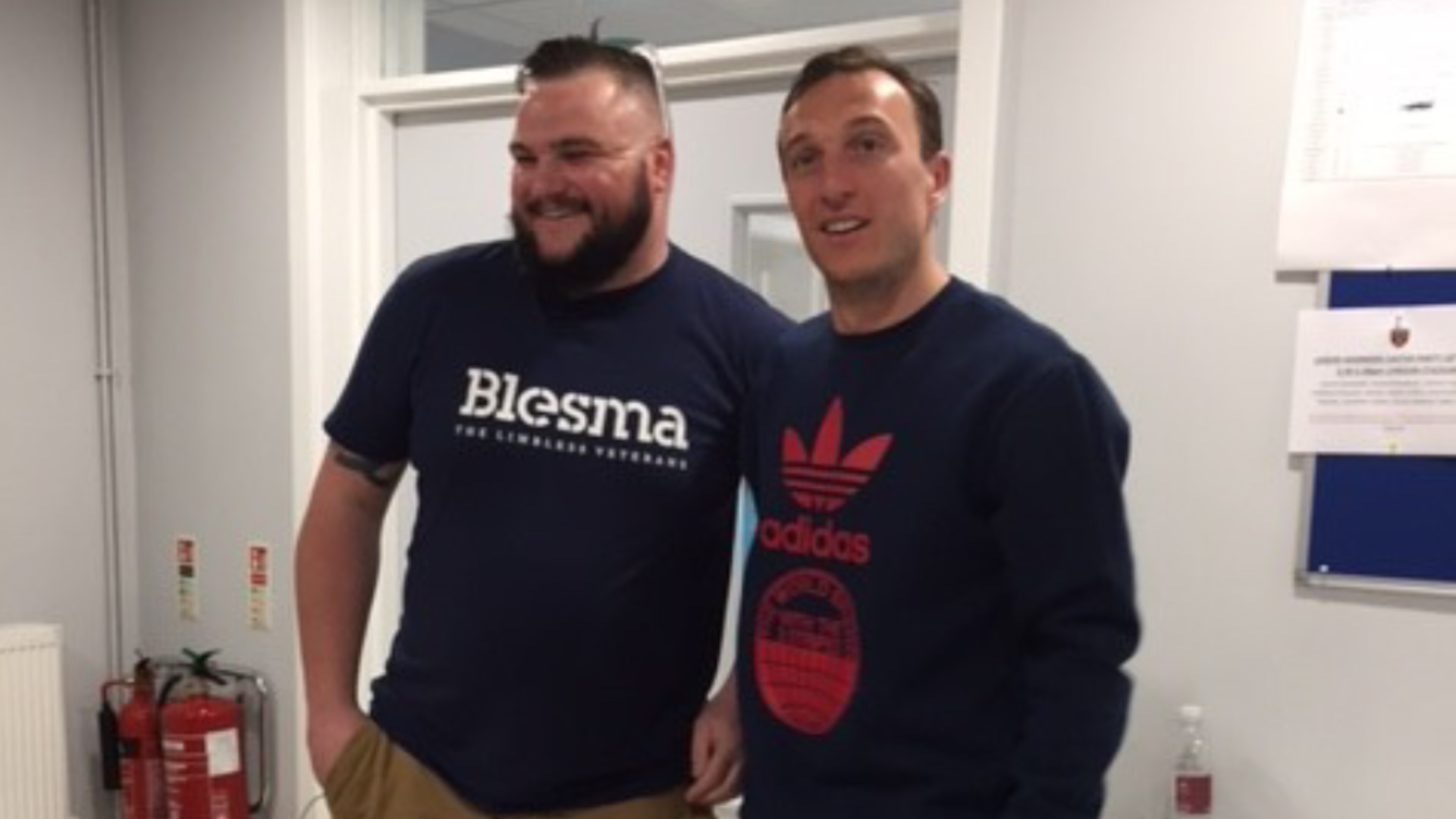 West Ham Star Mark Noble Surprises Limbless Veteran