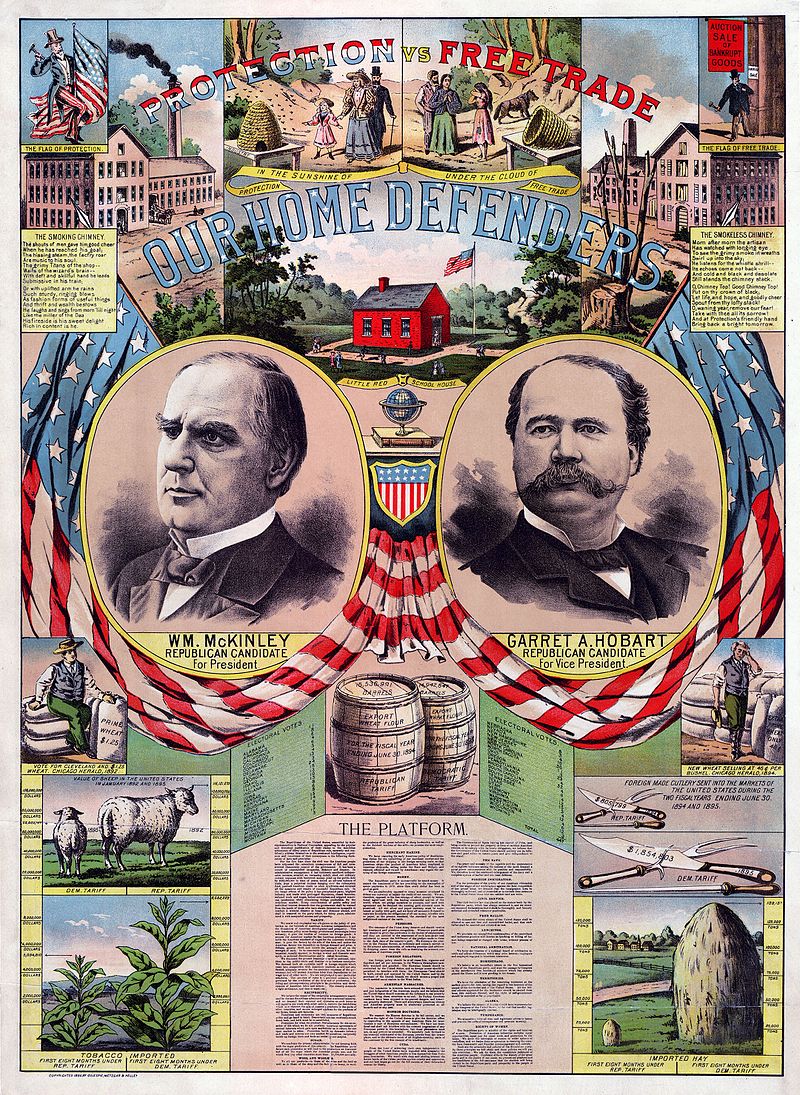 Republican campaign poster from 1896