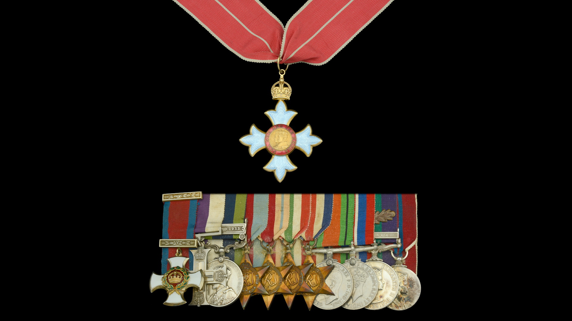 Medals awarded to Brigadier Sir Mark Henniker, one of the founders of 1st Airborne Division 140224 CREDIT Noonans