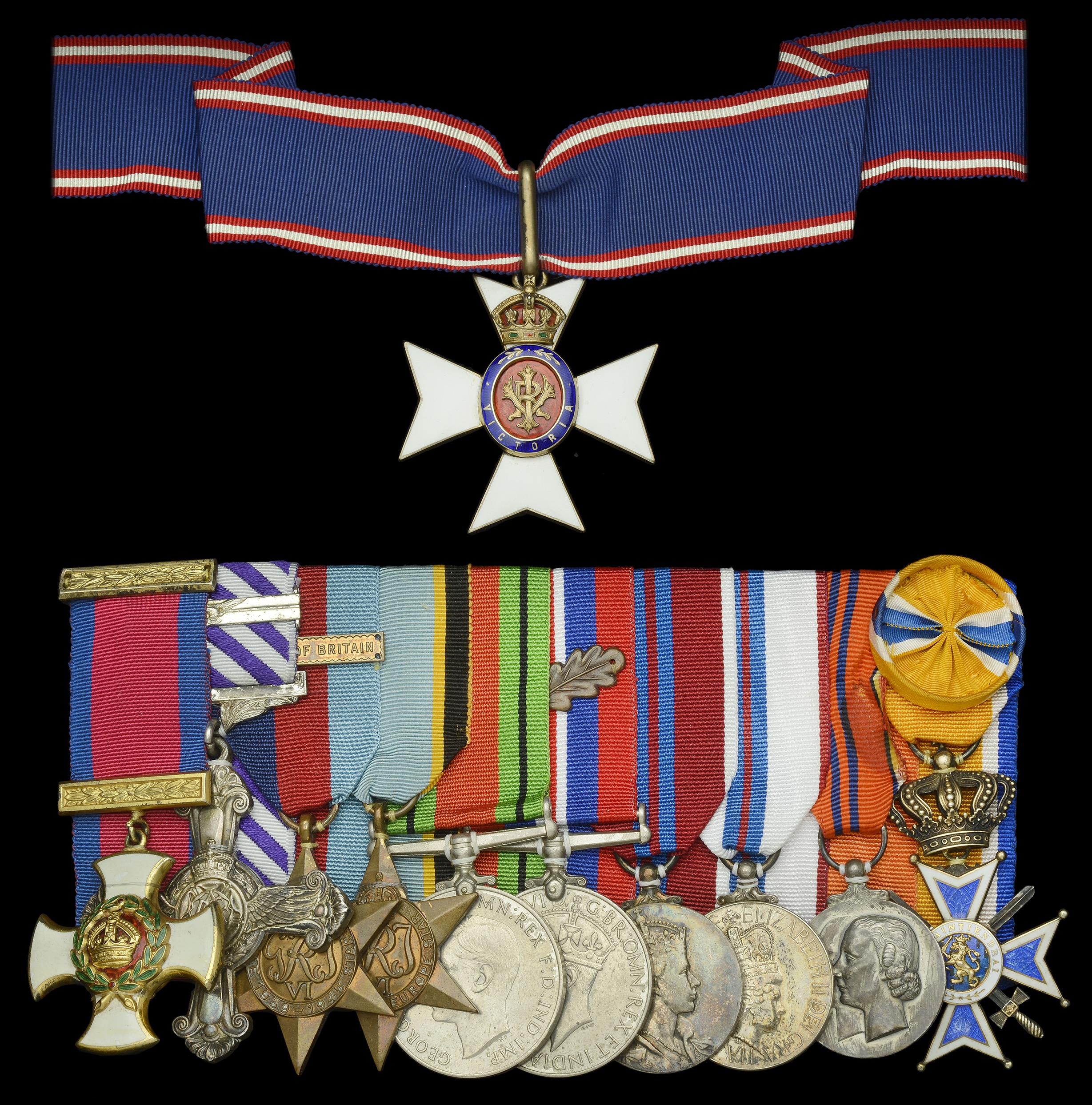 Medals awarded Group Captain Peter Townsend were put up for auction (Picture: Dix Noonan Webb).