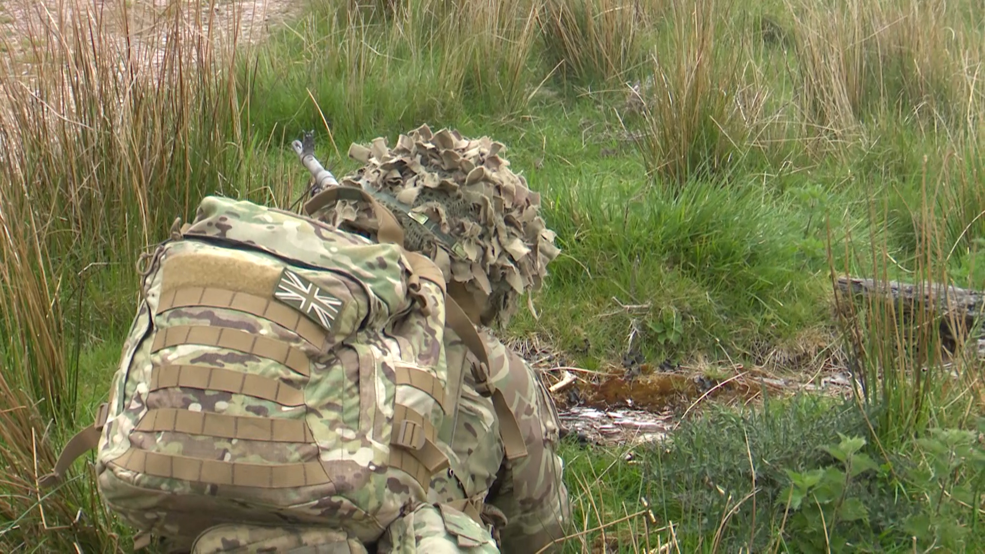 Member of 3 Scots during the exercise 210519 CREDIT BFBS.jpg 