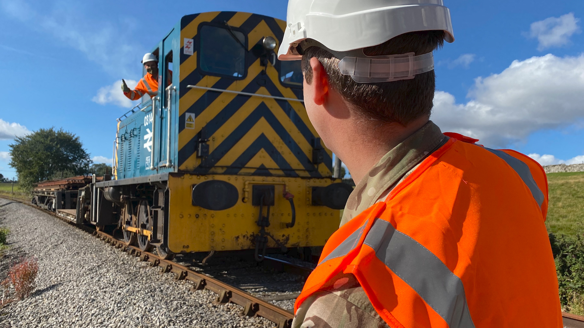 Part of the Wensleydale Railway is used by the British Army to transport armoured vehicles into Catterick Garrison.