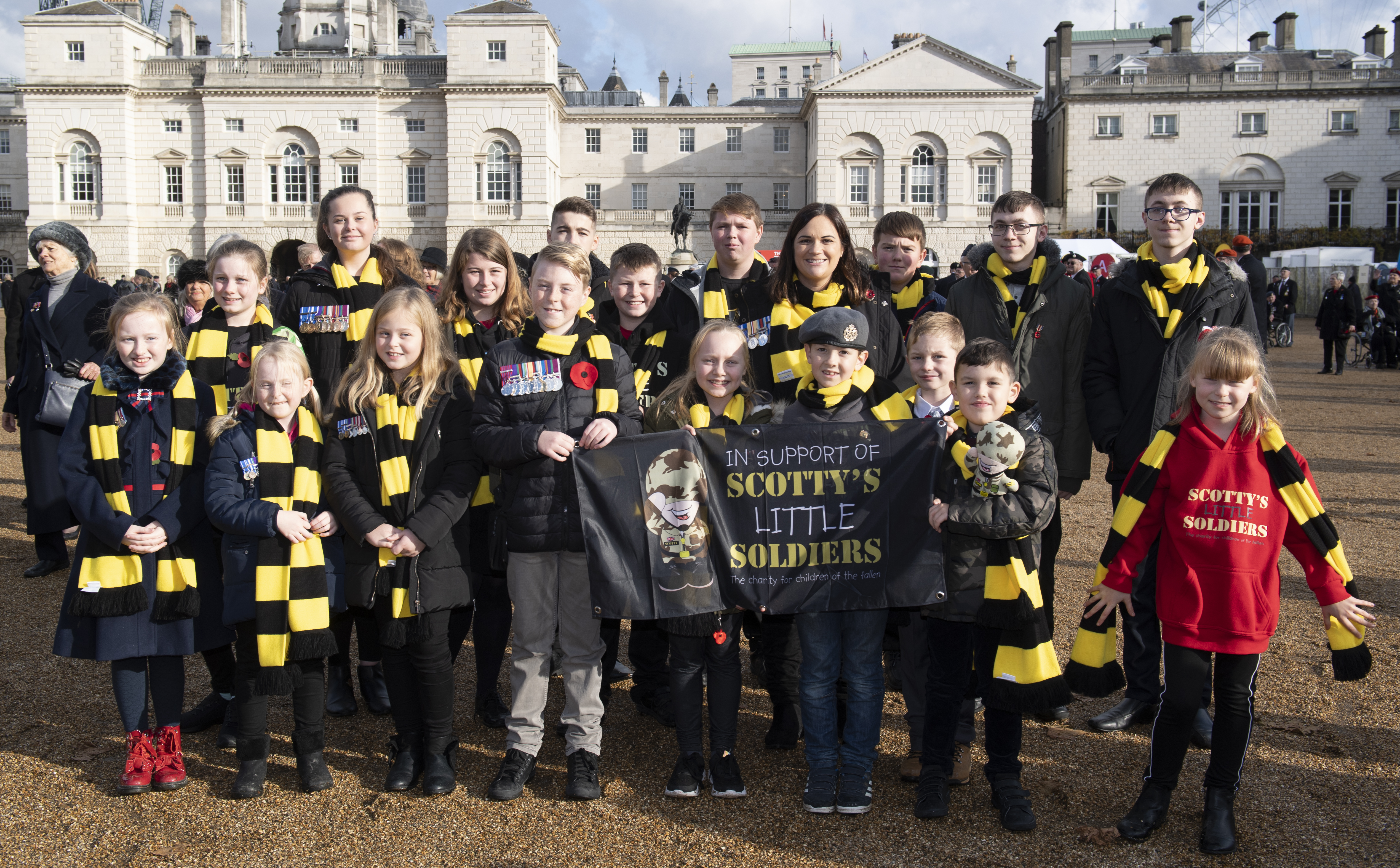 Members of Scotty's Little Soldiers parade on Remembrance Sunday (Picture: Scotty's Little Soldiers).