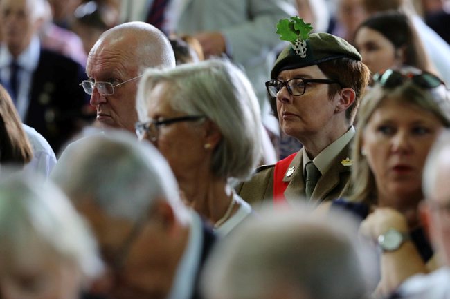Members of the Armed Forces watched on (Picture MoD/Crown Copyright).