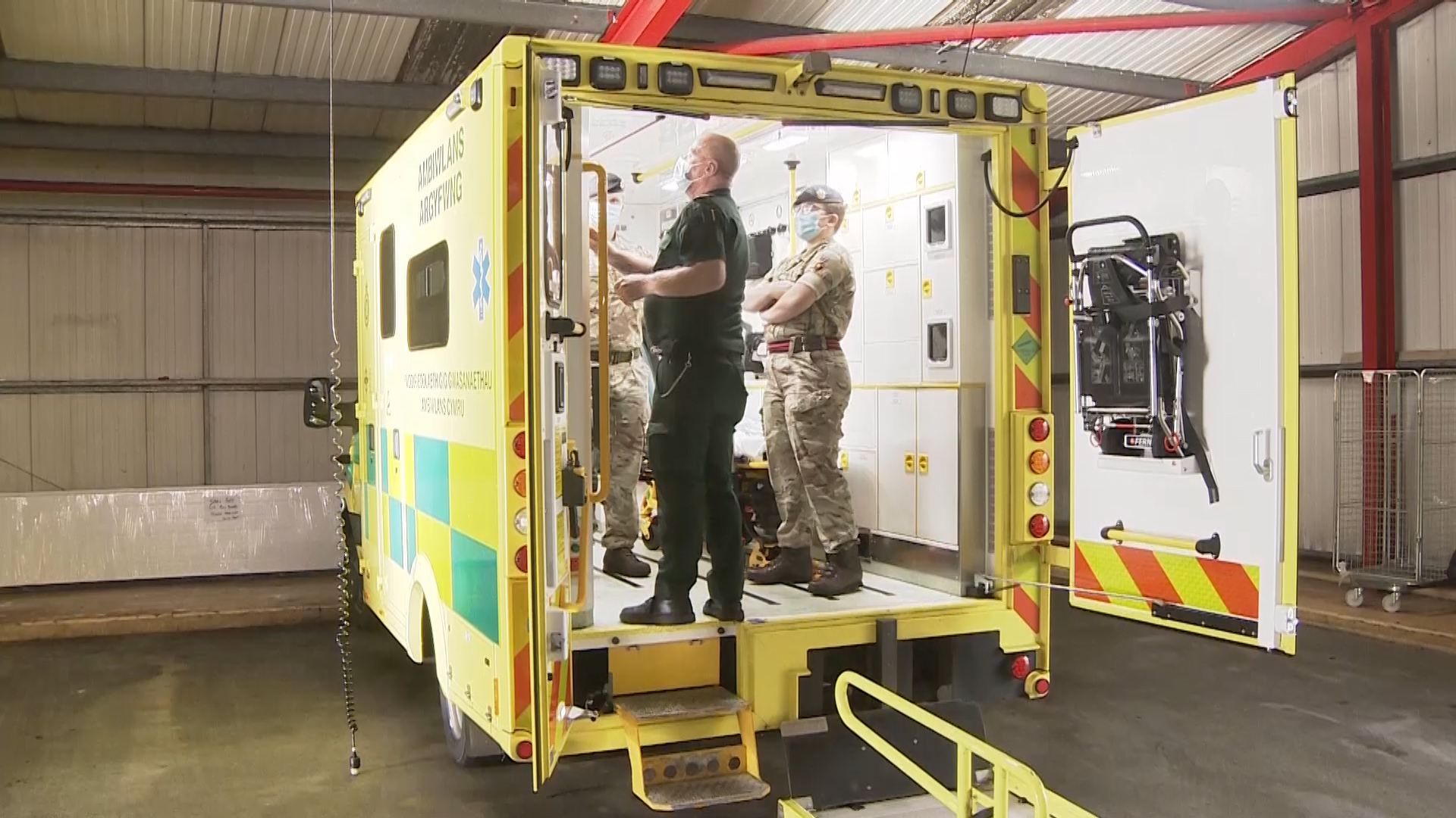 The soldiers have been assisting the Welsh Ambulance Service across the country.