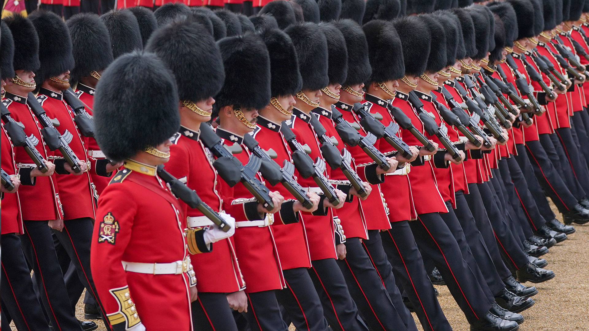 Members of the Grenadier Guards during Trooping the Colour ceremony at Horse Guards (Picture: PA)