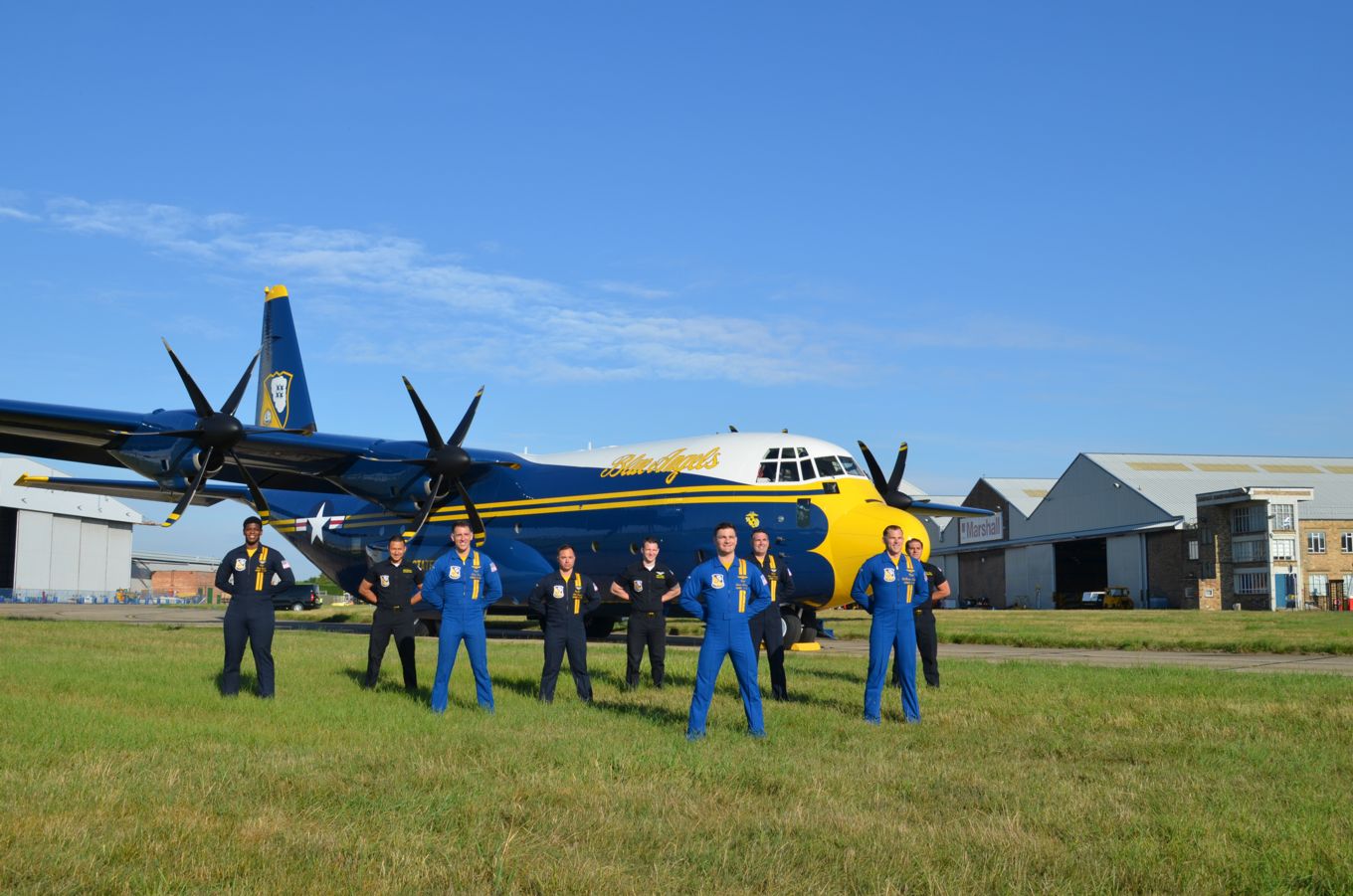 Members of the US Navy Aerobatic Flight Demonstration Squadron, the Blue Angels (Picture: RAF).