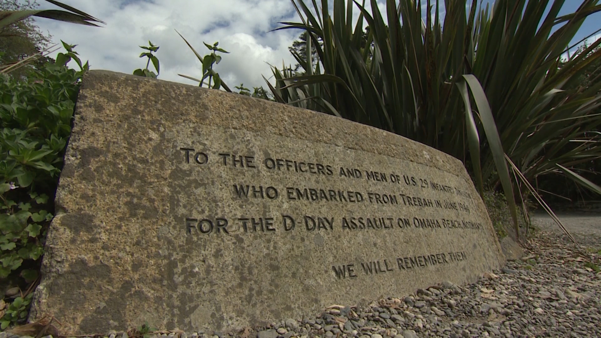 Memoral to DDay fightes in Trebah 050619 CREDIT BFBS.jpg 