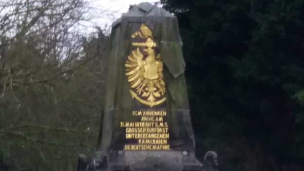 Memorial for crew of SMS Grosser Kurfurst 05062020 CREDIT HISTORIC ENGLAND