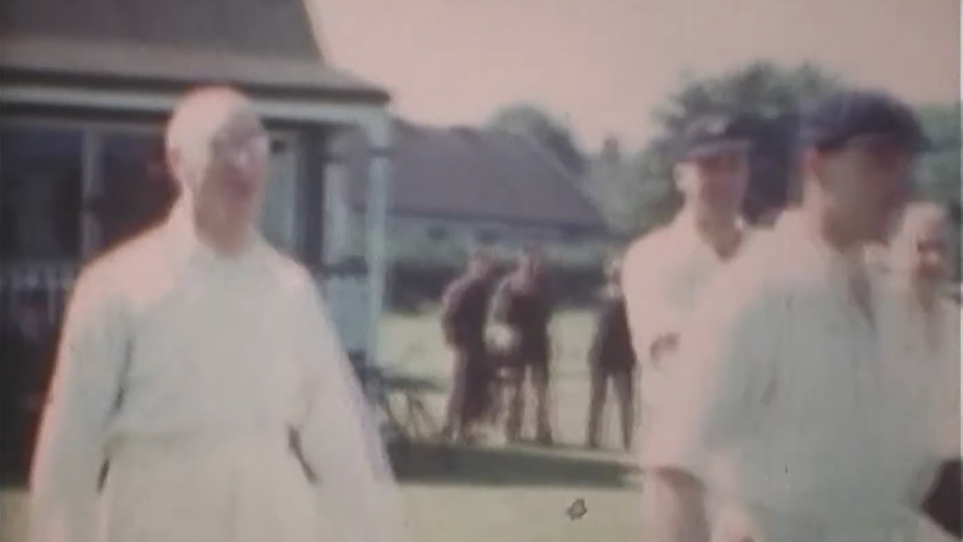Men play cricket WWII MI6 secret footage Whaddon Hall 030420 CREDIT Bletchley Park YouTube.jpg 