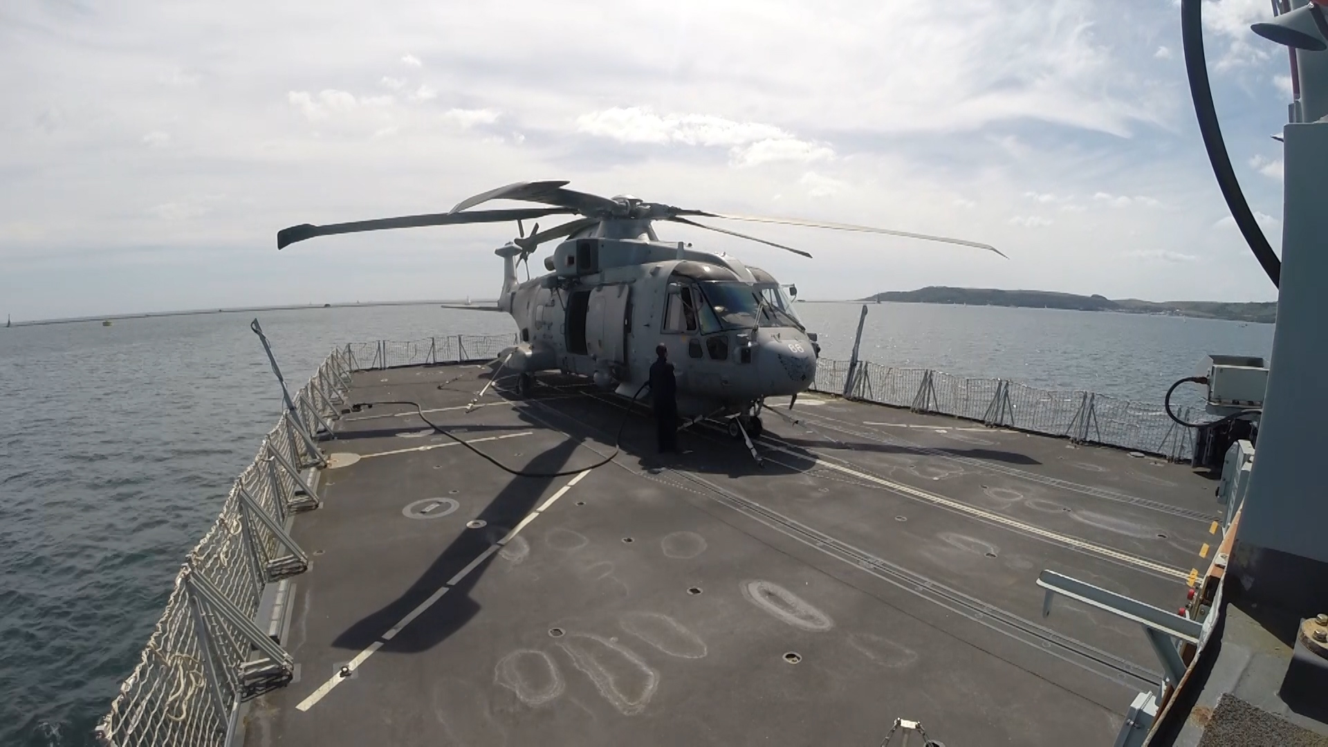 Merlin MK 2 on HMS Northumberland.