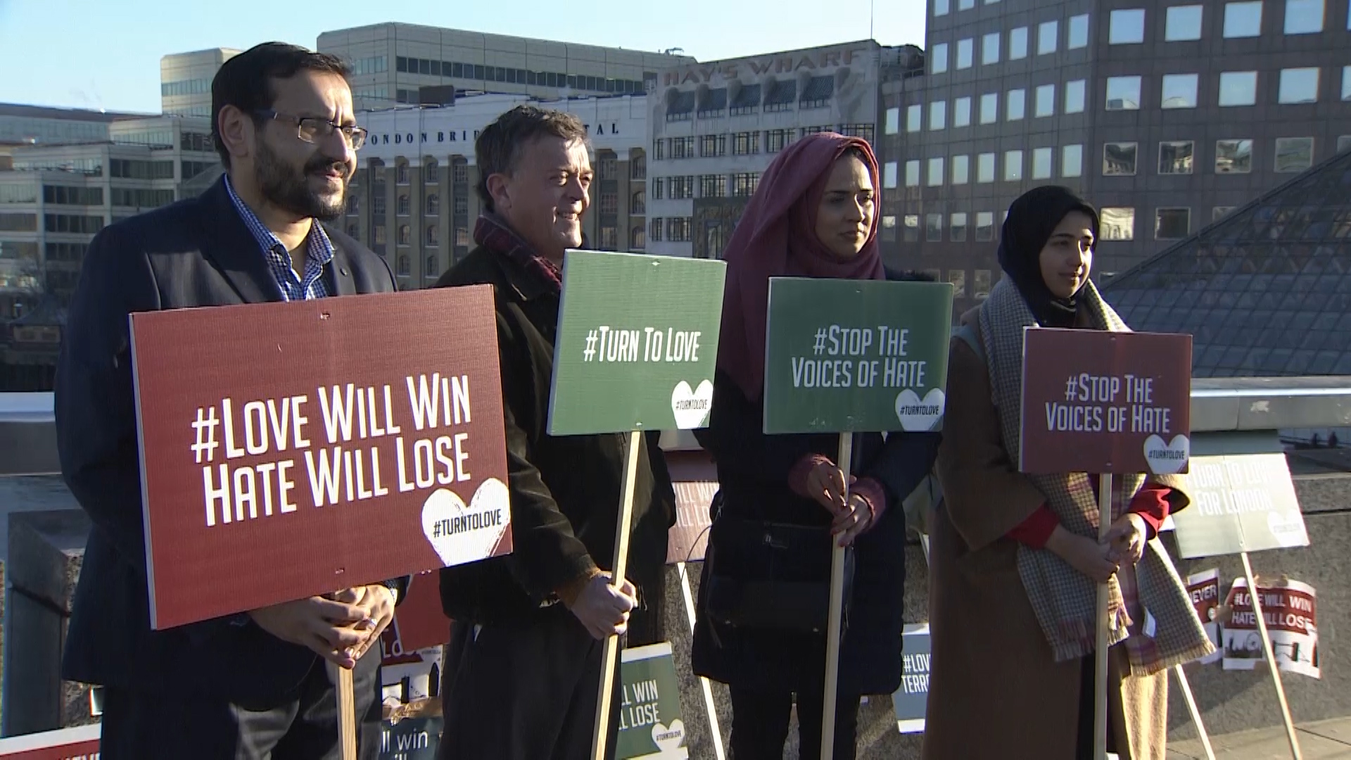 Mustafa Field's organisation has set up a place for people to go and leave personal messages.