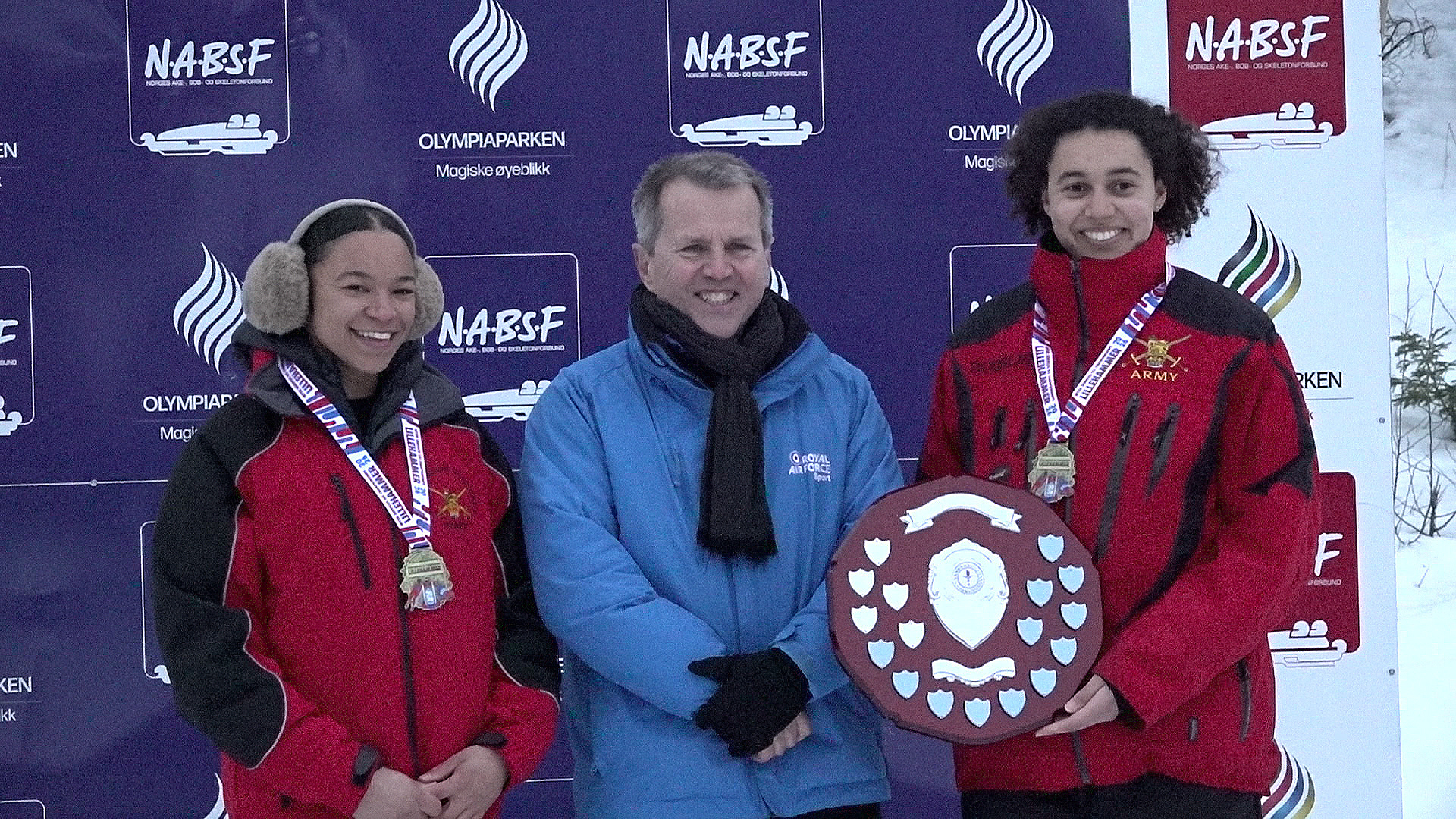 Mica Moore and Kewe King win woman's 2-man bobsleigh CREDIT BFBS DATE 06032026.jpg