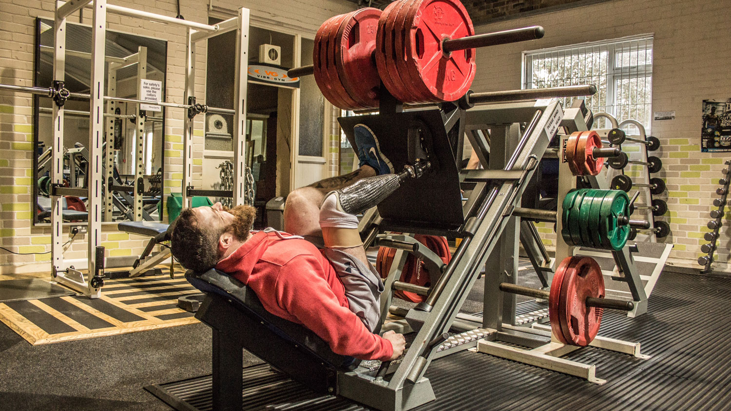 Michael Lewis Former Paratrooper Injured Amputee Afghanistan Blesma the Limbless Veterans Workout Gym