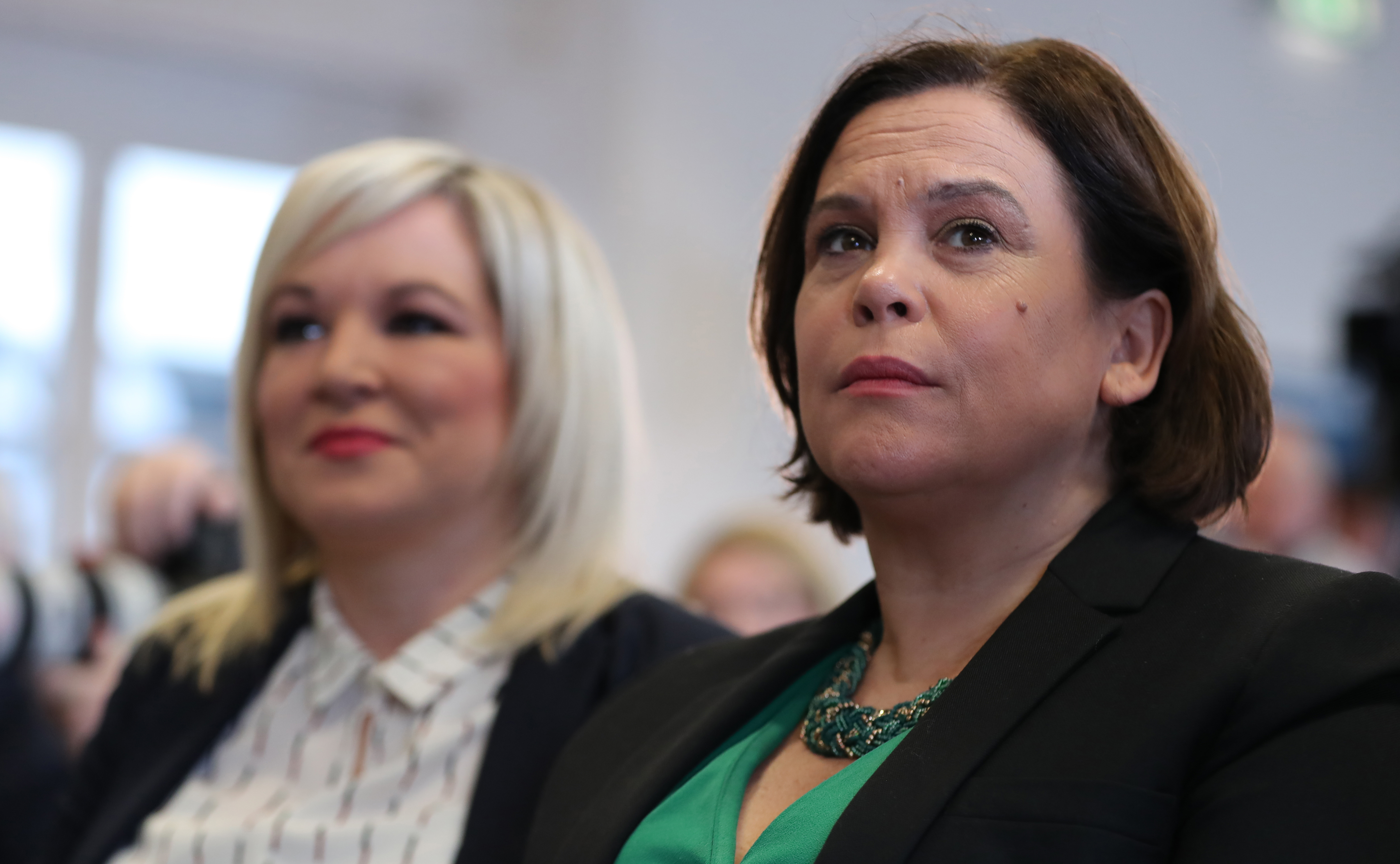 Michelle O'Neill and Mary Lou McDonald at Sinn Fein manifesto launch