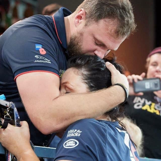 Michelle and husband John at The Invictus Games CREDIT Turner family
