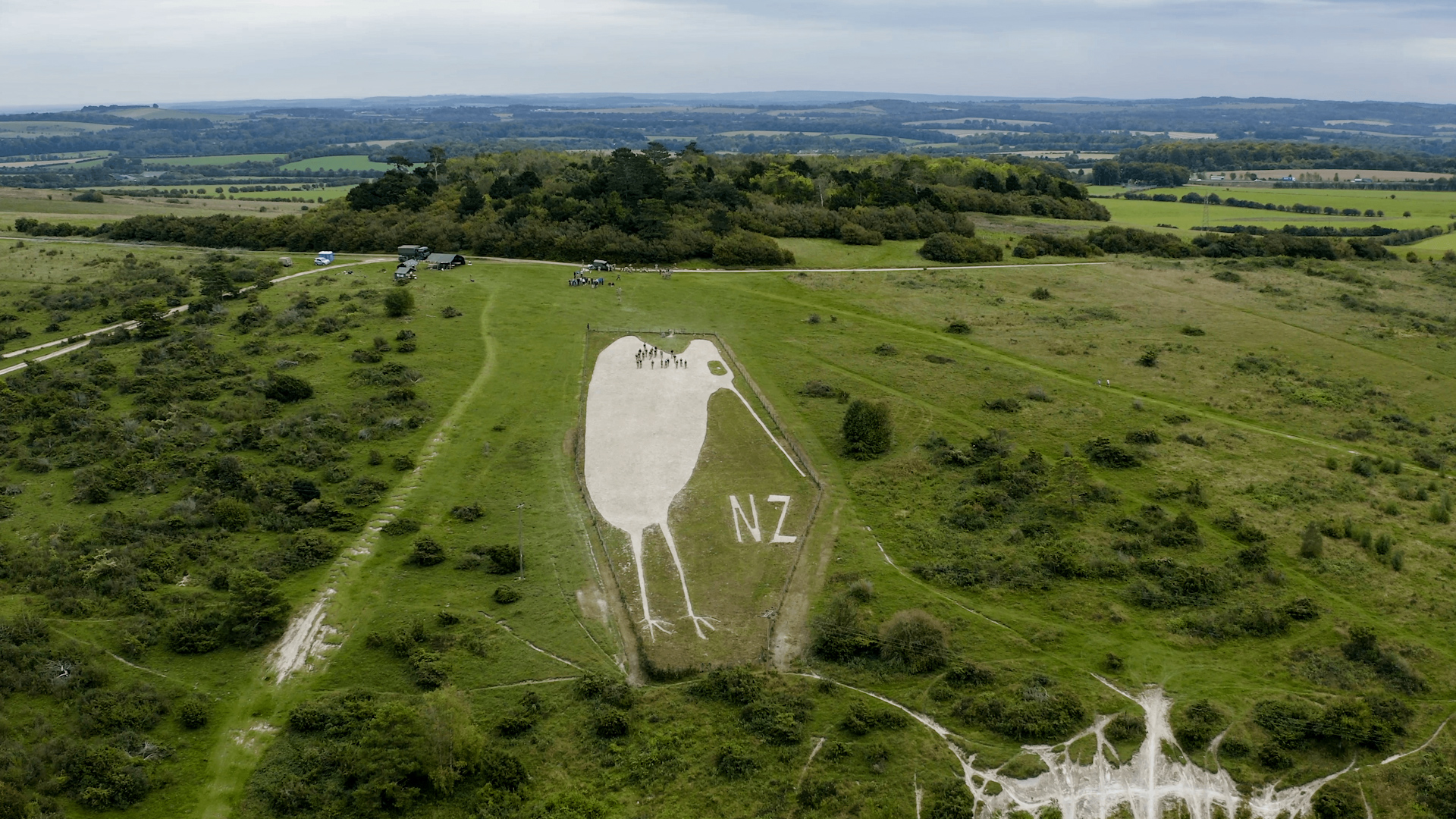 The Bulford Kiwi chalk monument needs constant work to ensure its stays looking its best