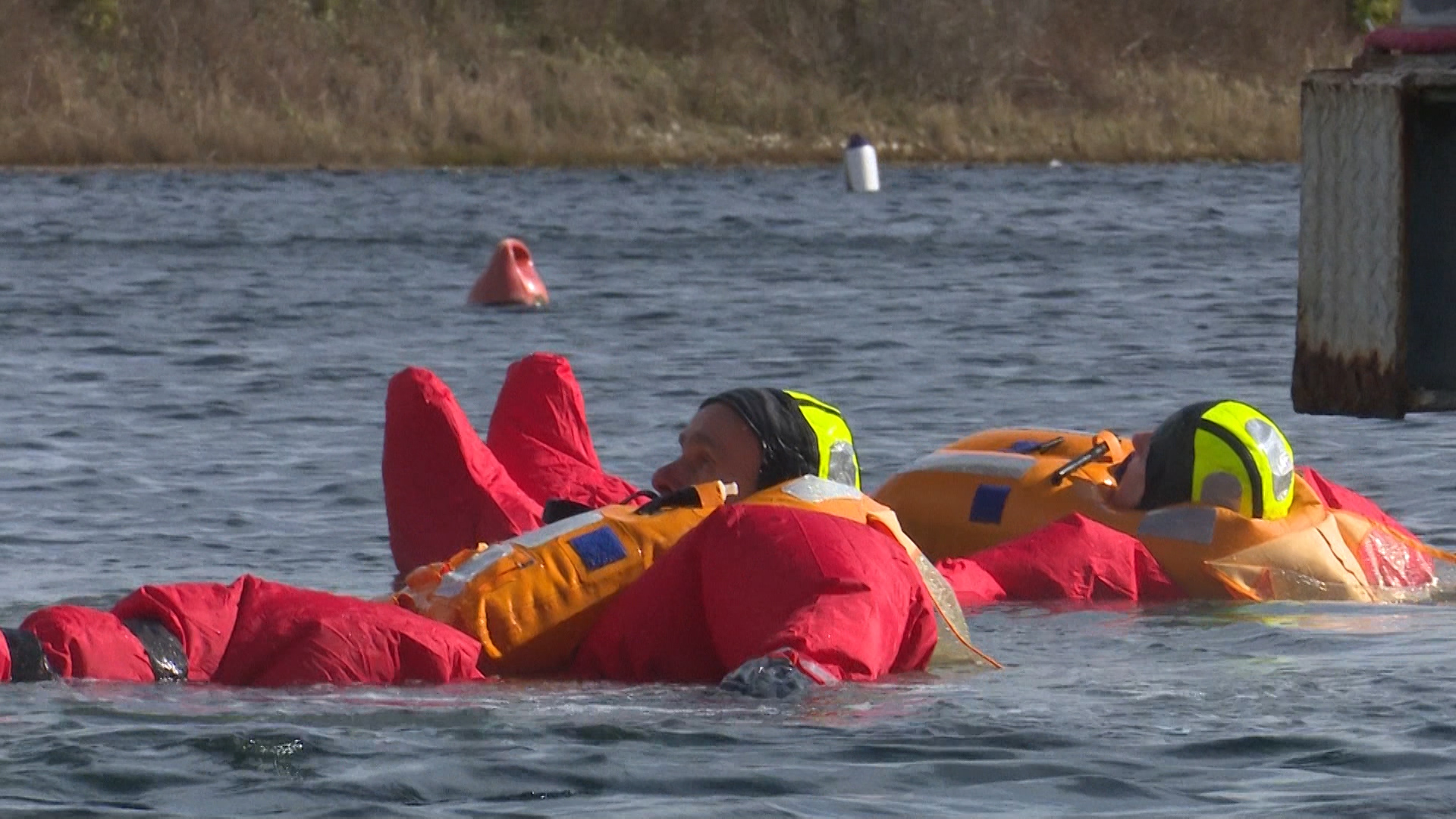 Mike Scholes and his partner during training 050319 CREDIT BFBS
