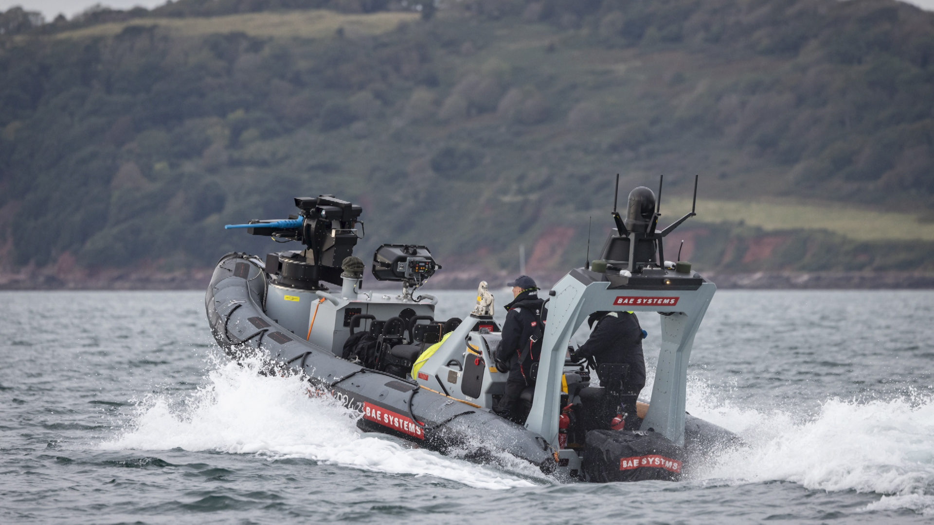 For safety reasons, the Pac24 had sailors on board but was controlled remotely from HMS Argyll throughout the tests