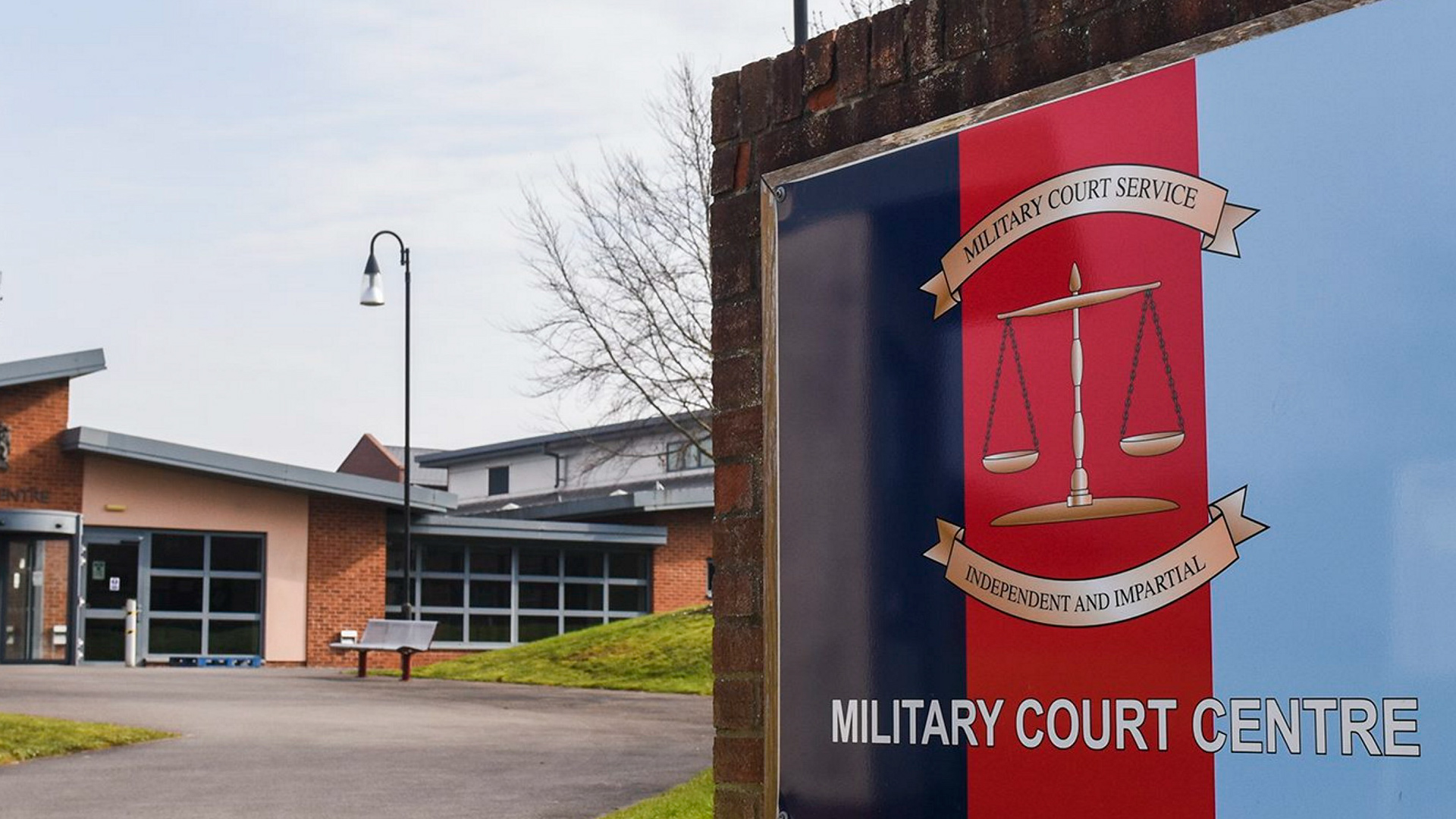 Military Court Centre signage