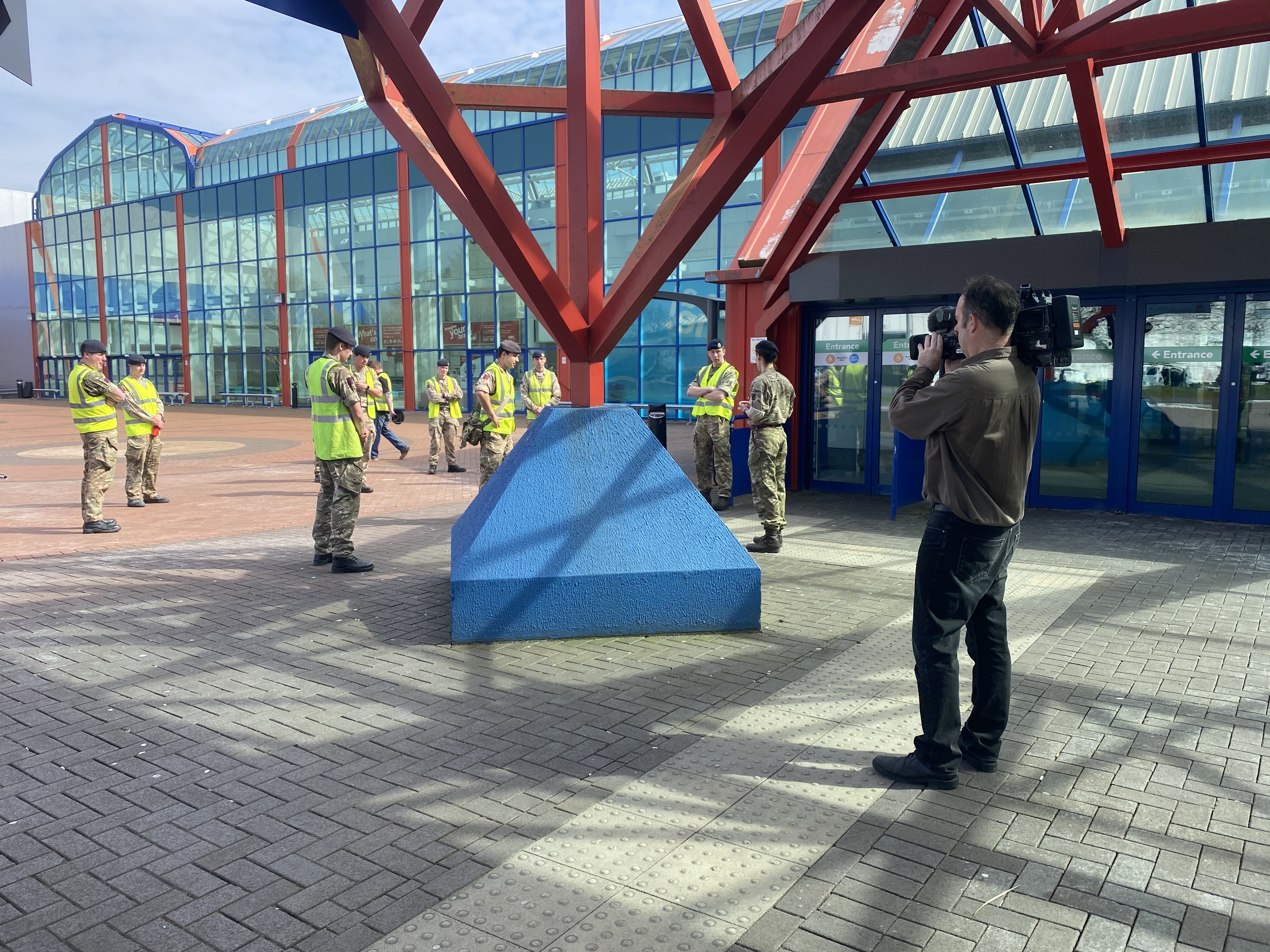 Military Personnel Birmingham Nightingale Hospital 08042020 CREDIT BFBS