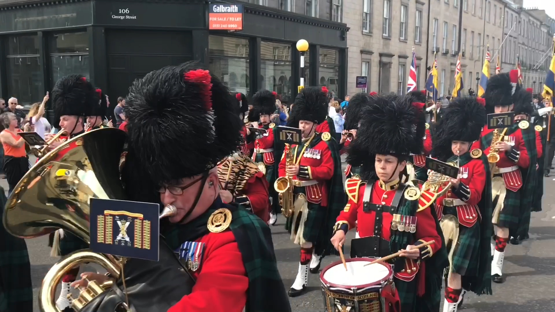 Military band performs in Edinburgh for AFD 230619 CREDIT BFBS.jpg 