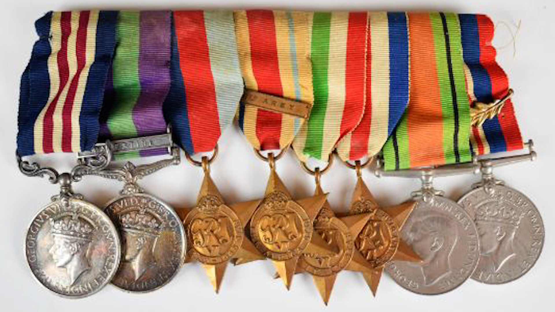 Military medals awarded to SAS' Sgt John Scott in WW2 (Picture: Harper Field).