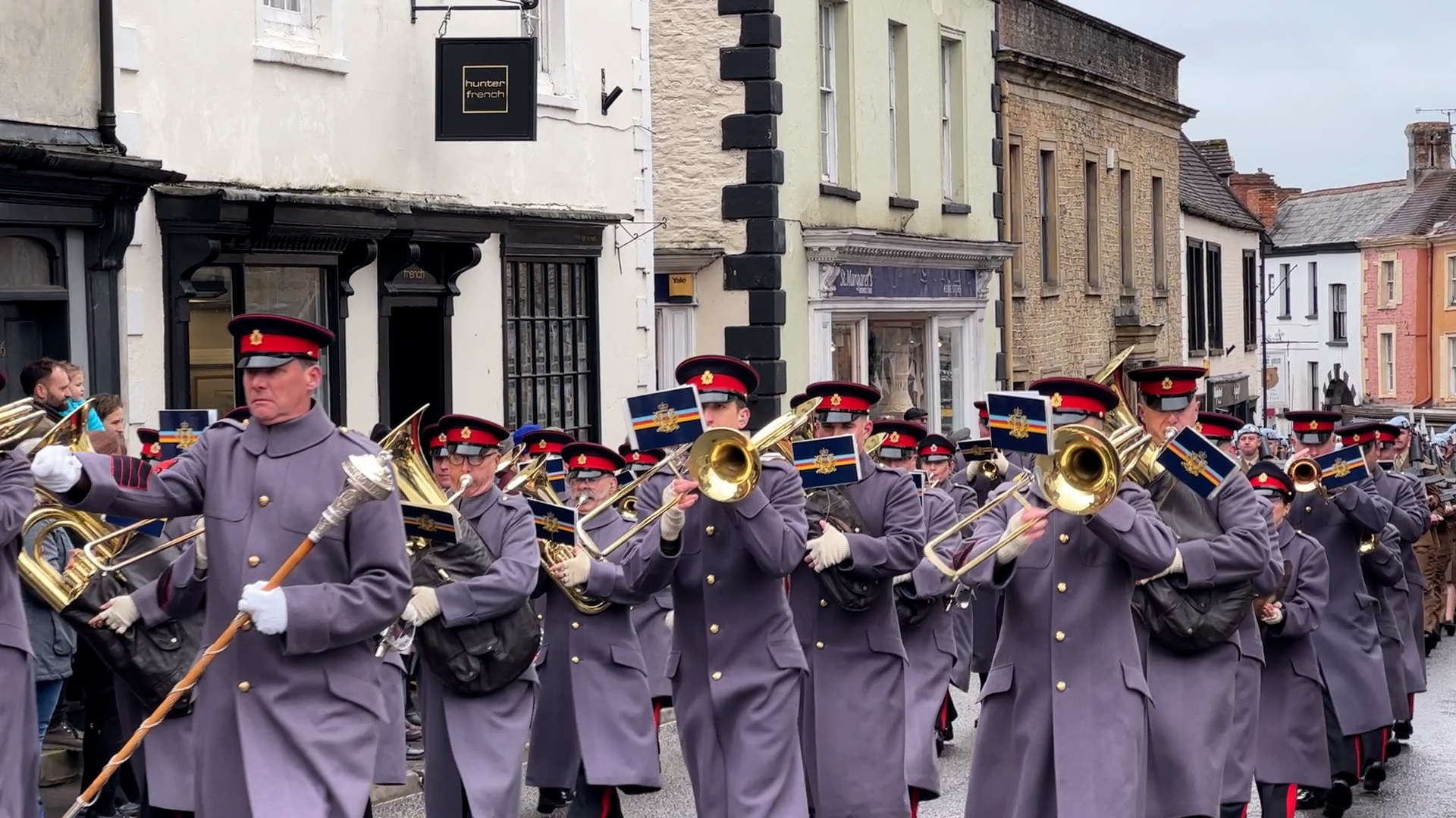 Military musicians from the British Army Band Tidworth also took part in the parade