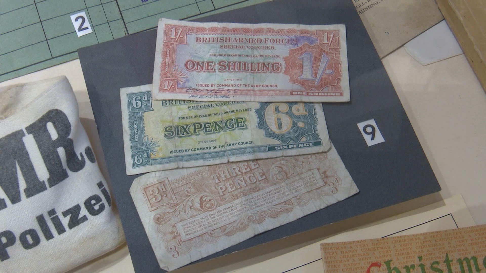 Military notes issued to personnel in Germany after WWII 070519 CREDIT BFBS.jpg 