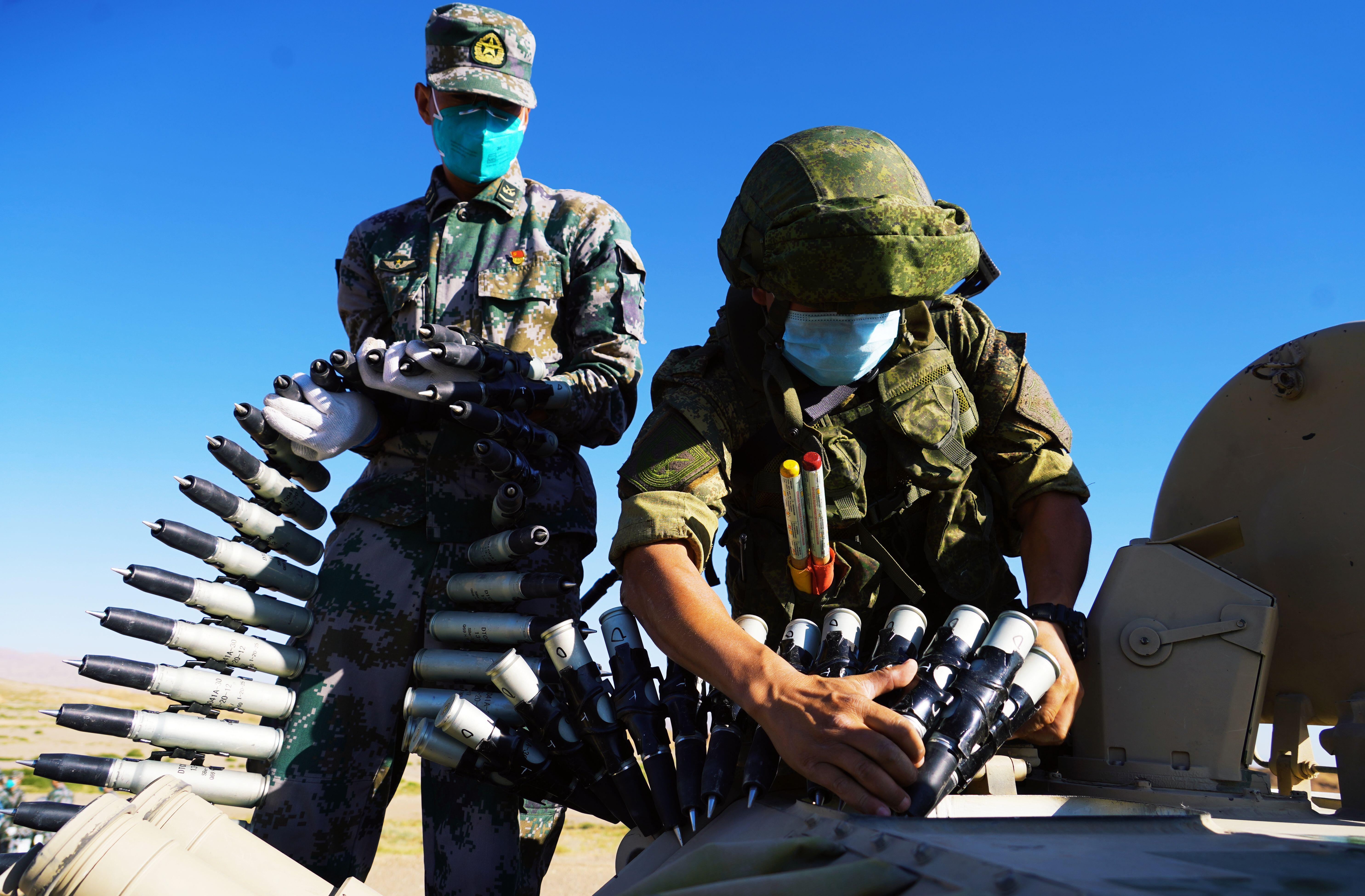Military personnel IN Yinchuan prepare for joint drill between Russia and China