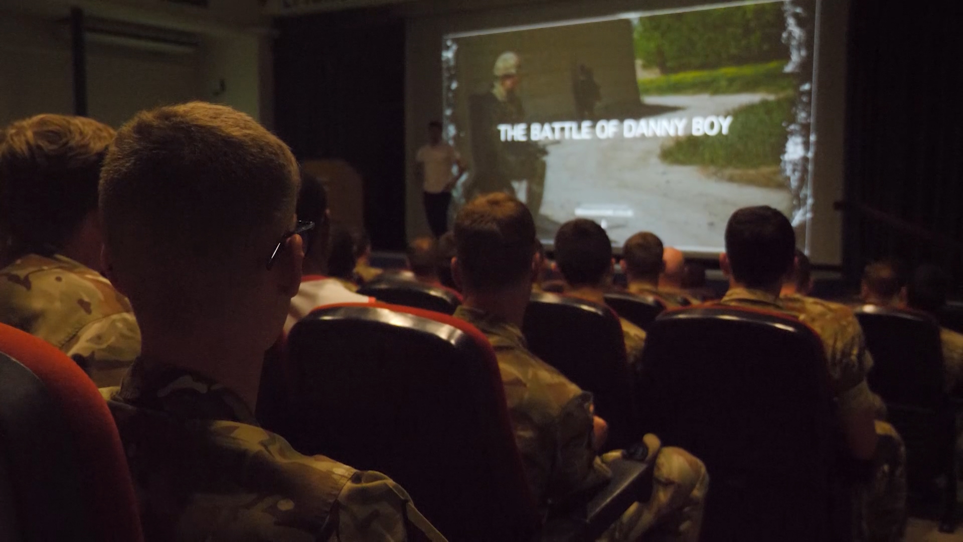 Military personnel attend Brian Wood's talk in Cyprus 280319 CREDIT BFBS.jpg 