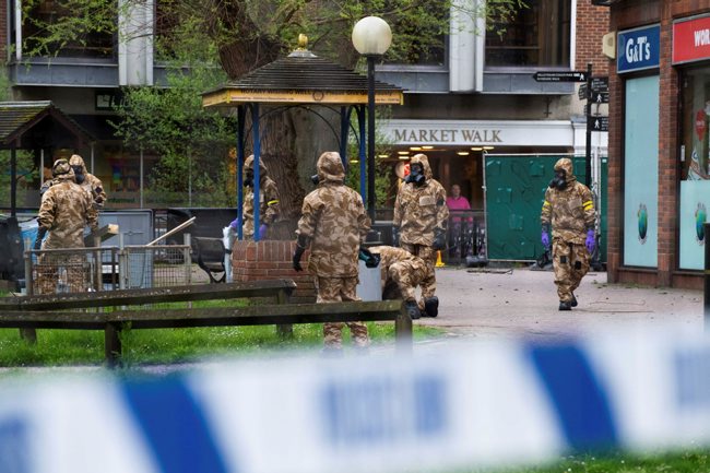 Up to 800 military personnel were involved in 'Operation Morlop', the almost year-long military clean-up following the Novichok poisoning of Sergei Skripal (Picture: MOD).