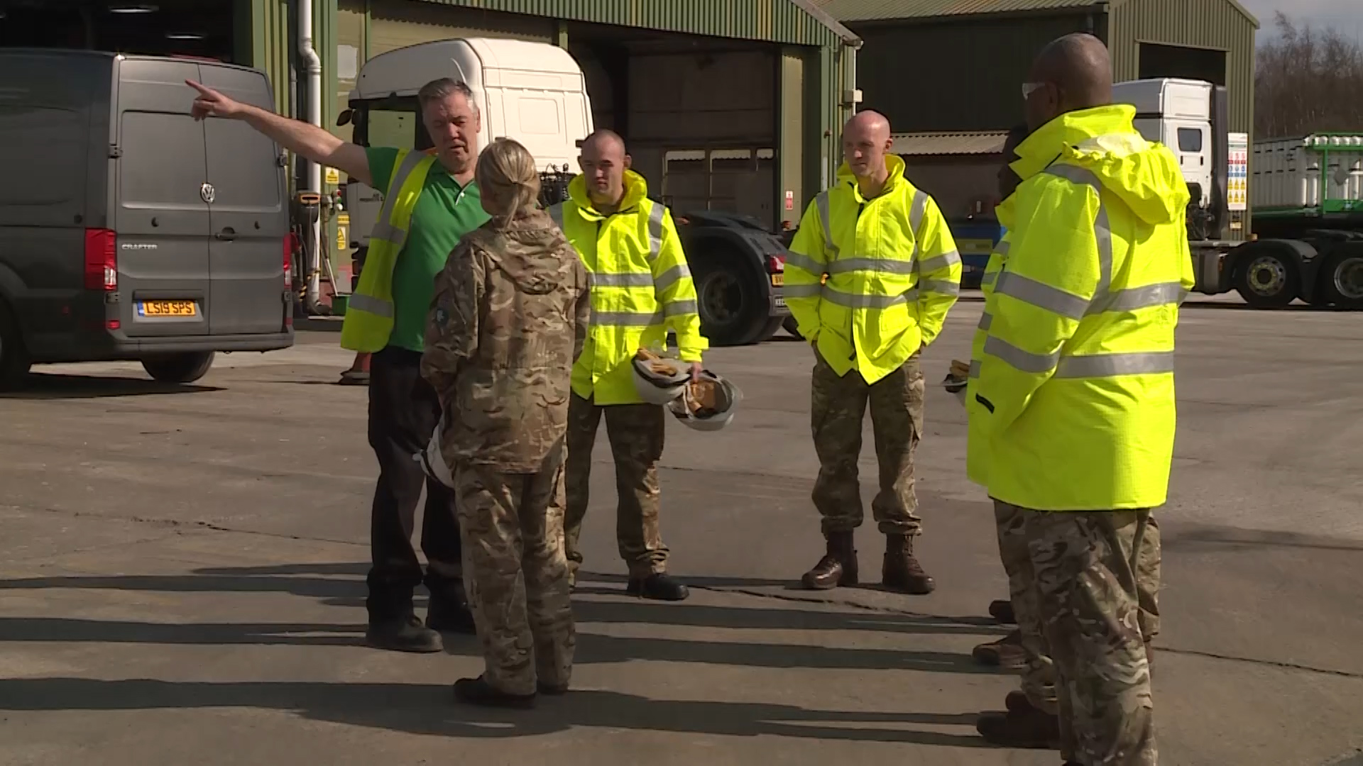 150 tri-service military personnel are learning how to drive the vehicles.