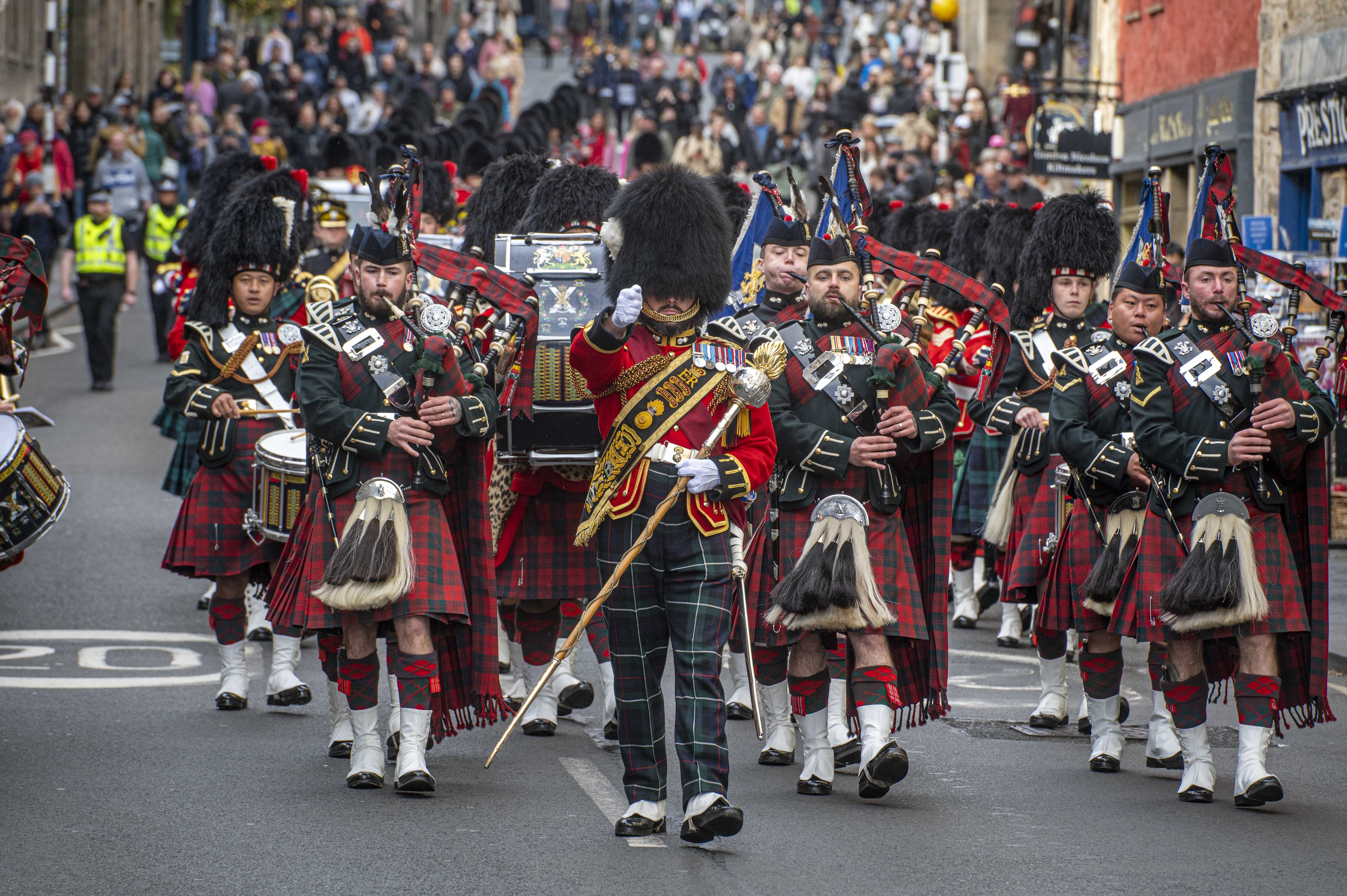 Military personnel supporting the 25th anniversary of the opening of Scottish Parliament 280924 CREDIT MOD