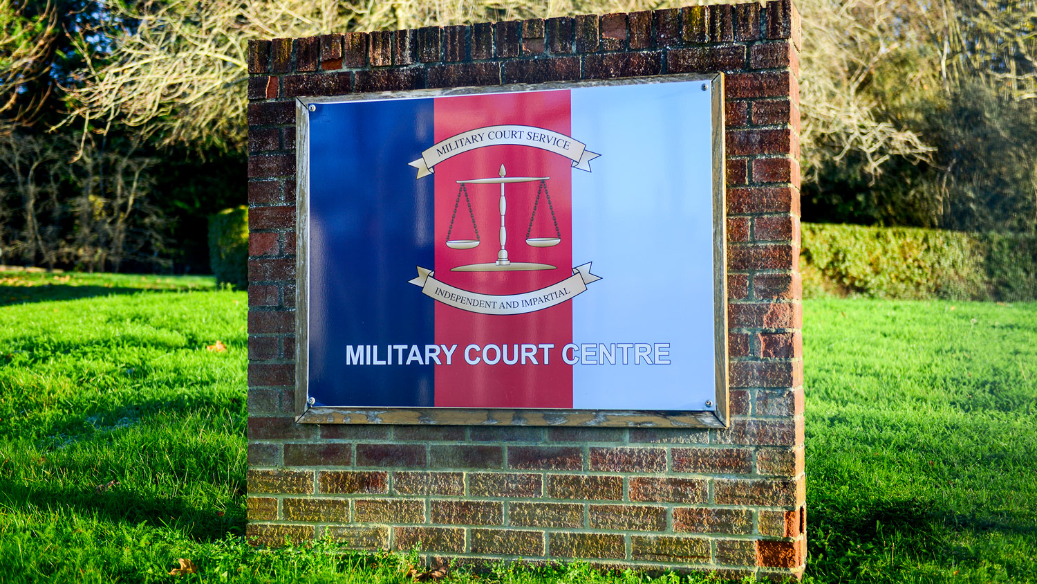 Military Court Centre Picture: Solent News).