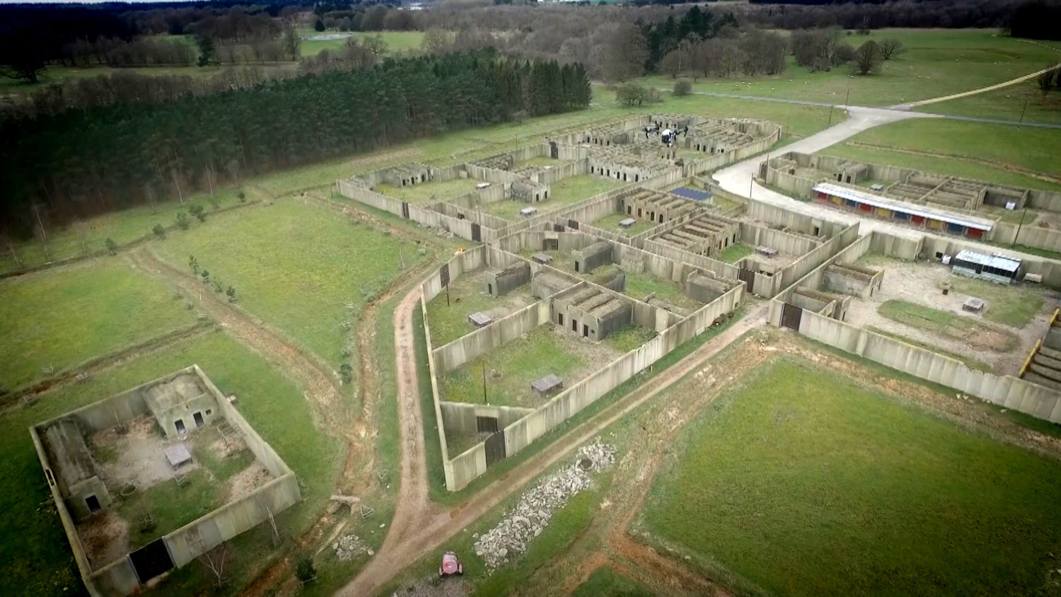 Aerial footage from drone