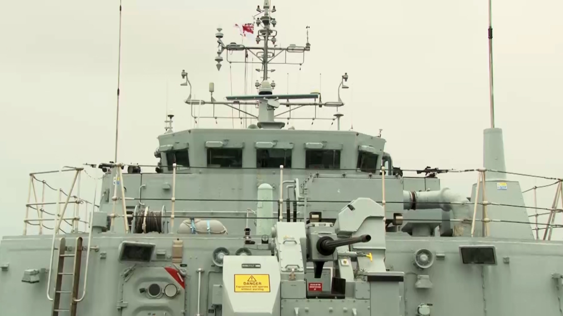 Royal Navy Minehunter bridge