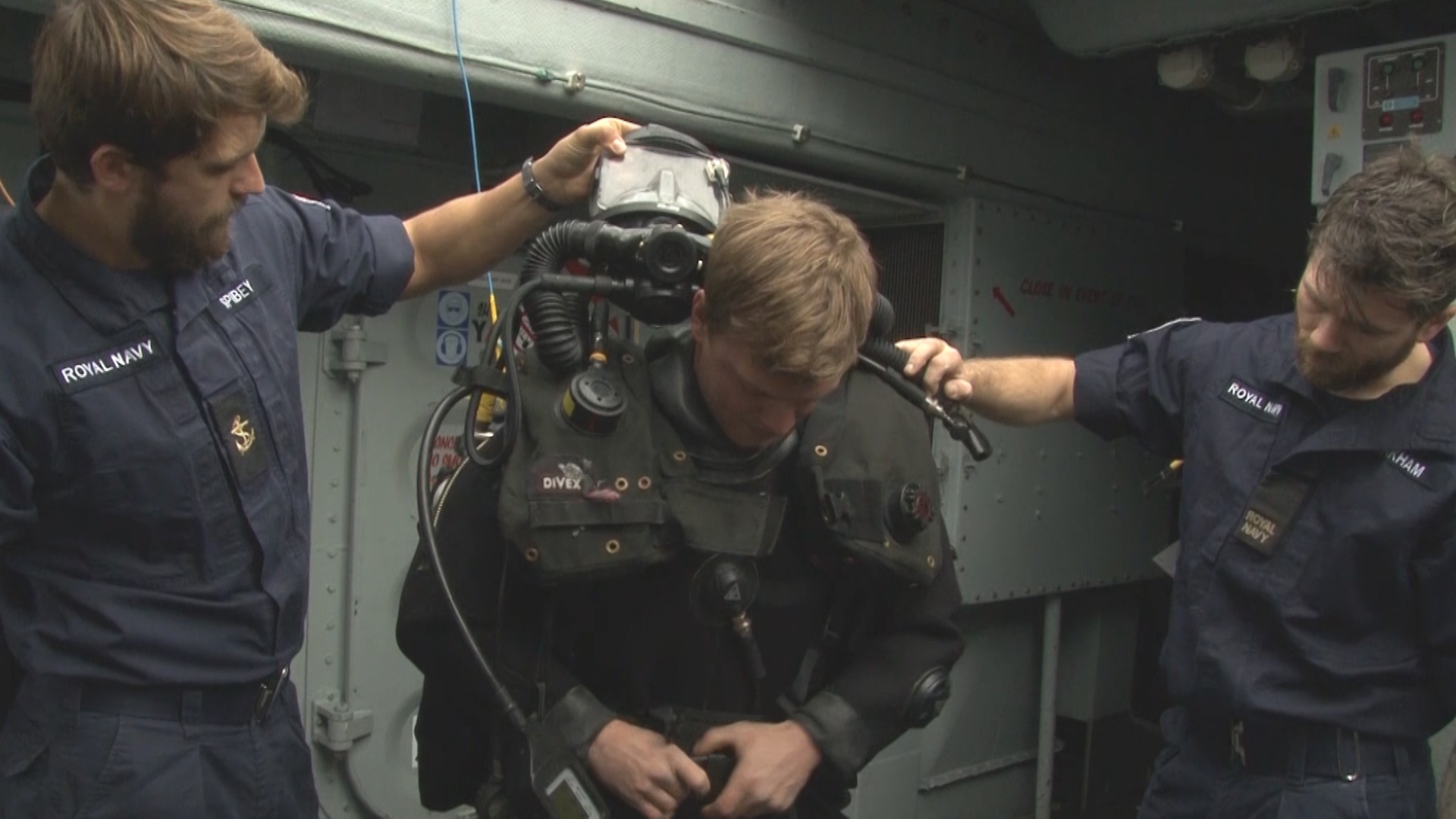 Royal Navy Minehunter Diving team