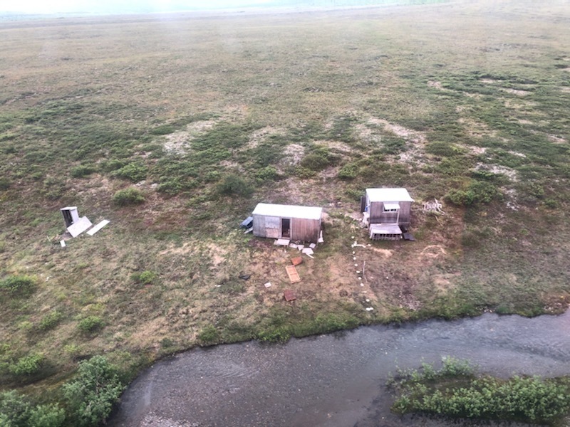The camp where the man was staying