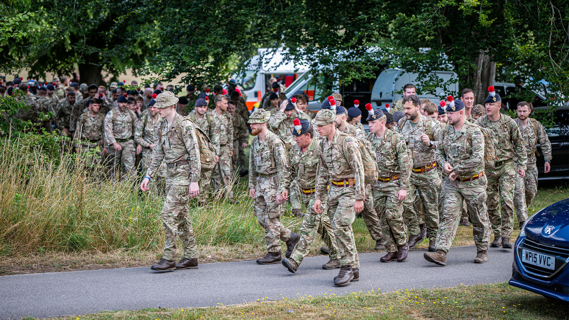 Hundreds of soldiers had been involved in the search for their missing comrade (Picture: SWNS) 