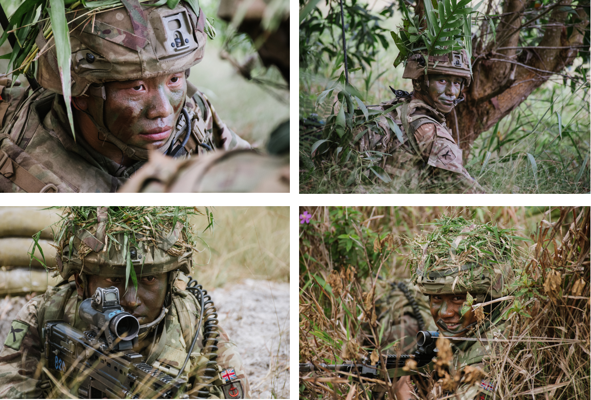 Four Gurkhas in the British Army
