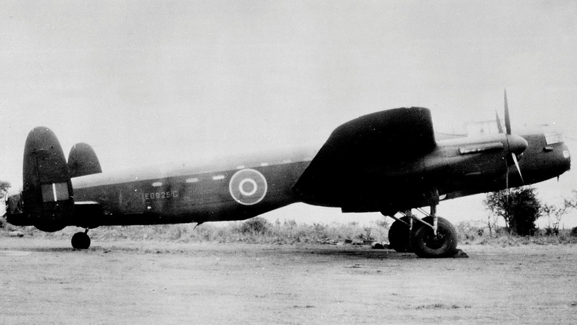 Modified Lancaster B.I, ED825/G used by 617 Squadron to attack the dams on 17 May 1943 (Picture: Crown Copyright)
